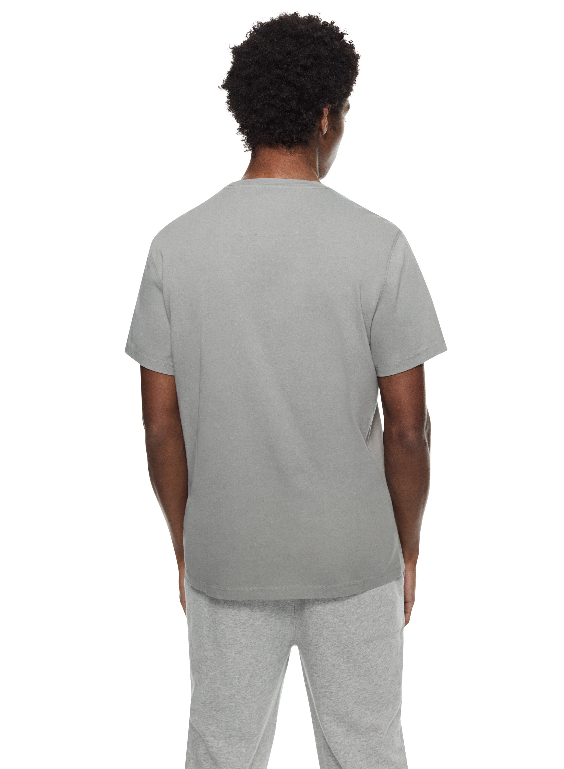 Compact Jersey Crewneck Tee (Smoke)