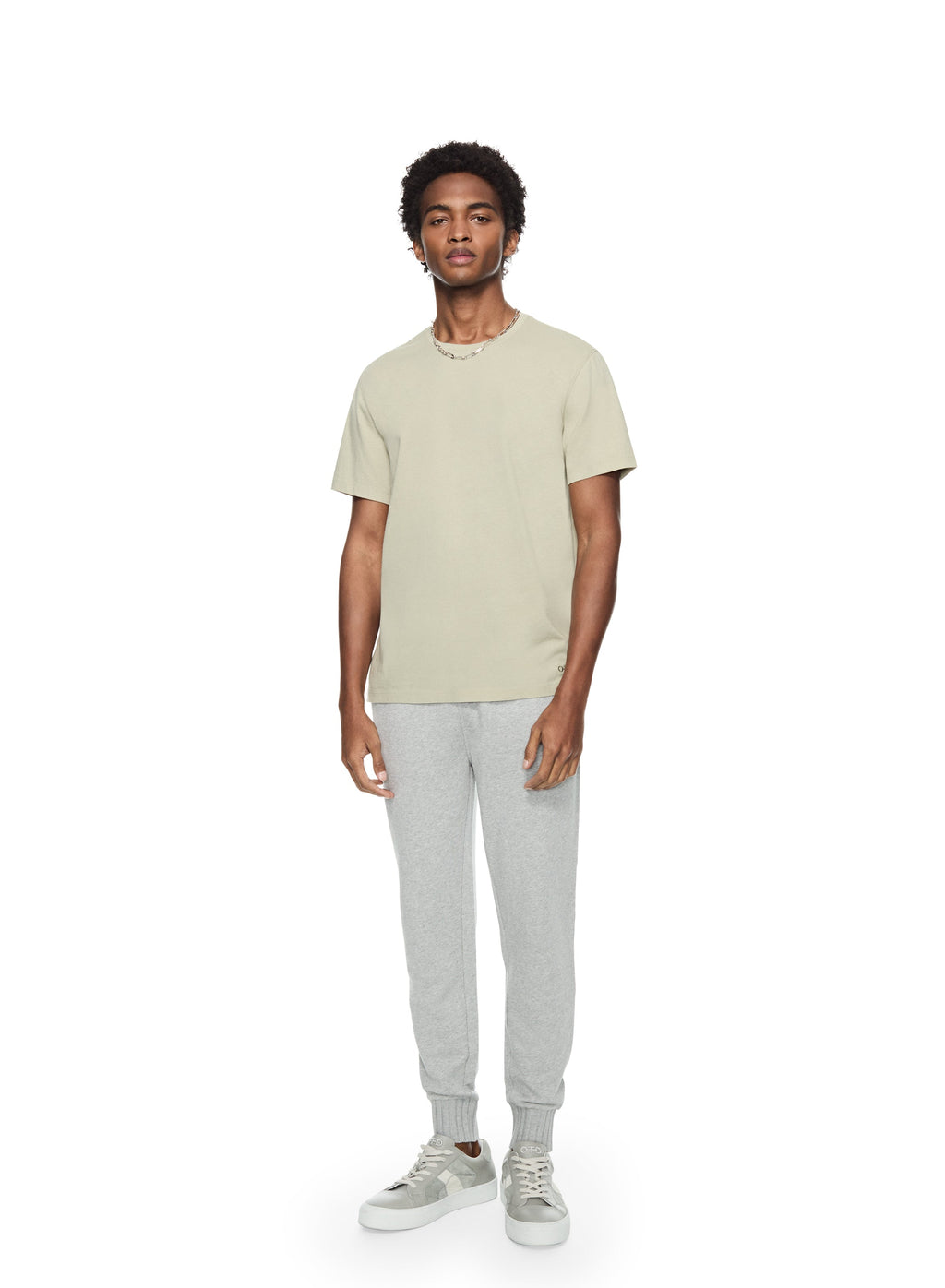 Compact Jersey Crewneck Tee (Pale Sage)