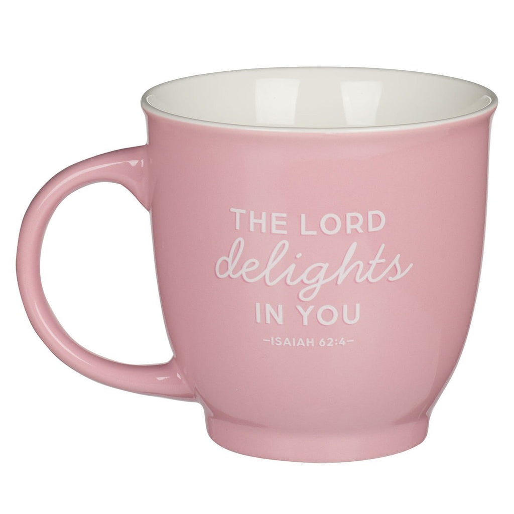 "I Love You Mom" Pink Ceramic Gift Mug (Isaiah 62:4)