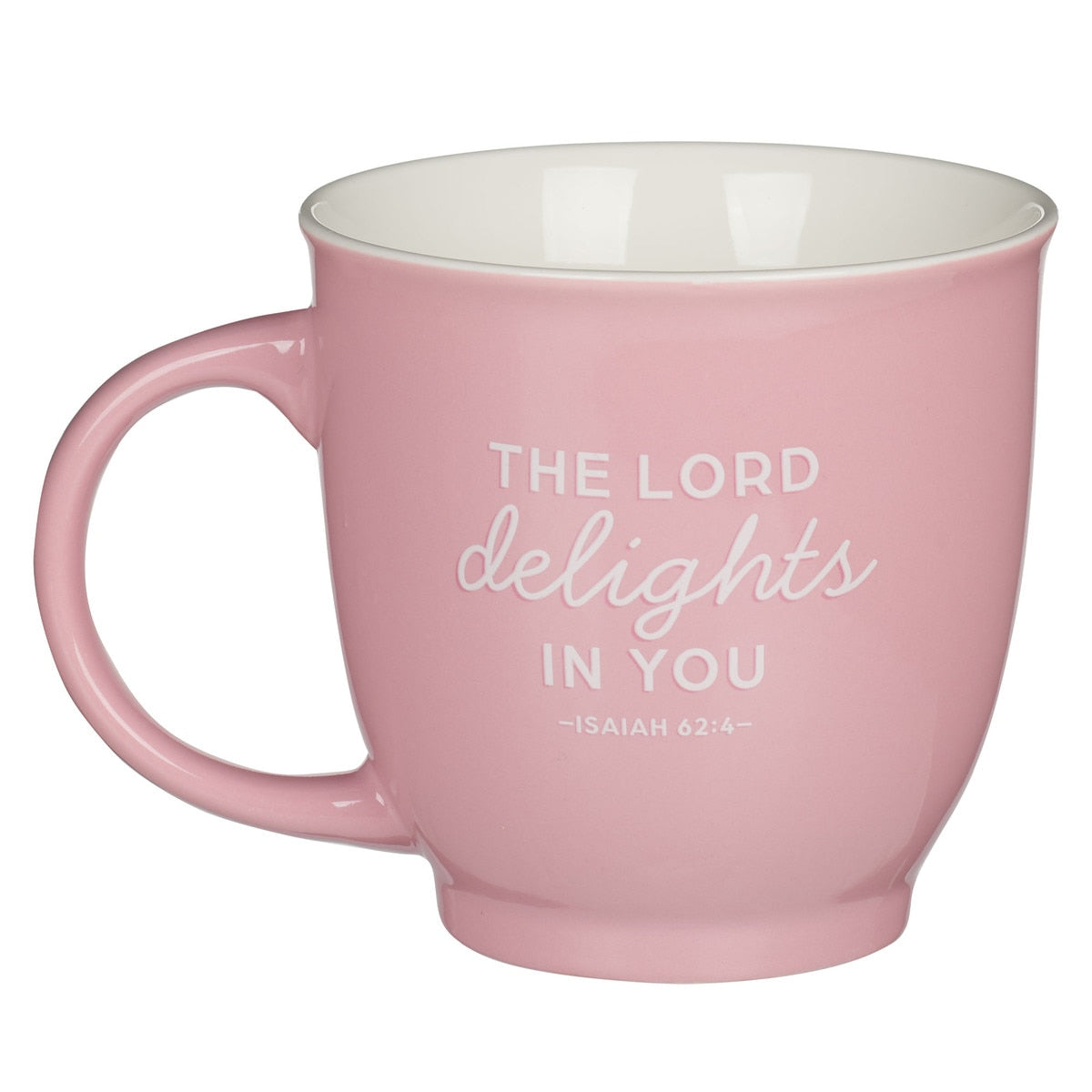 "I Love You Mom" Pink Ceramic Gift Mug (Isaiah 62:4)
