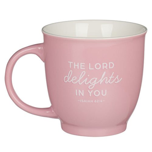"I Love You Mom" Pink Ceramic Gift Mug (Isaiah 62:4)