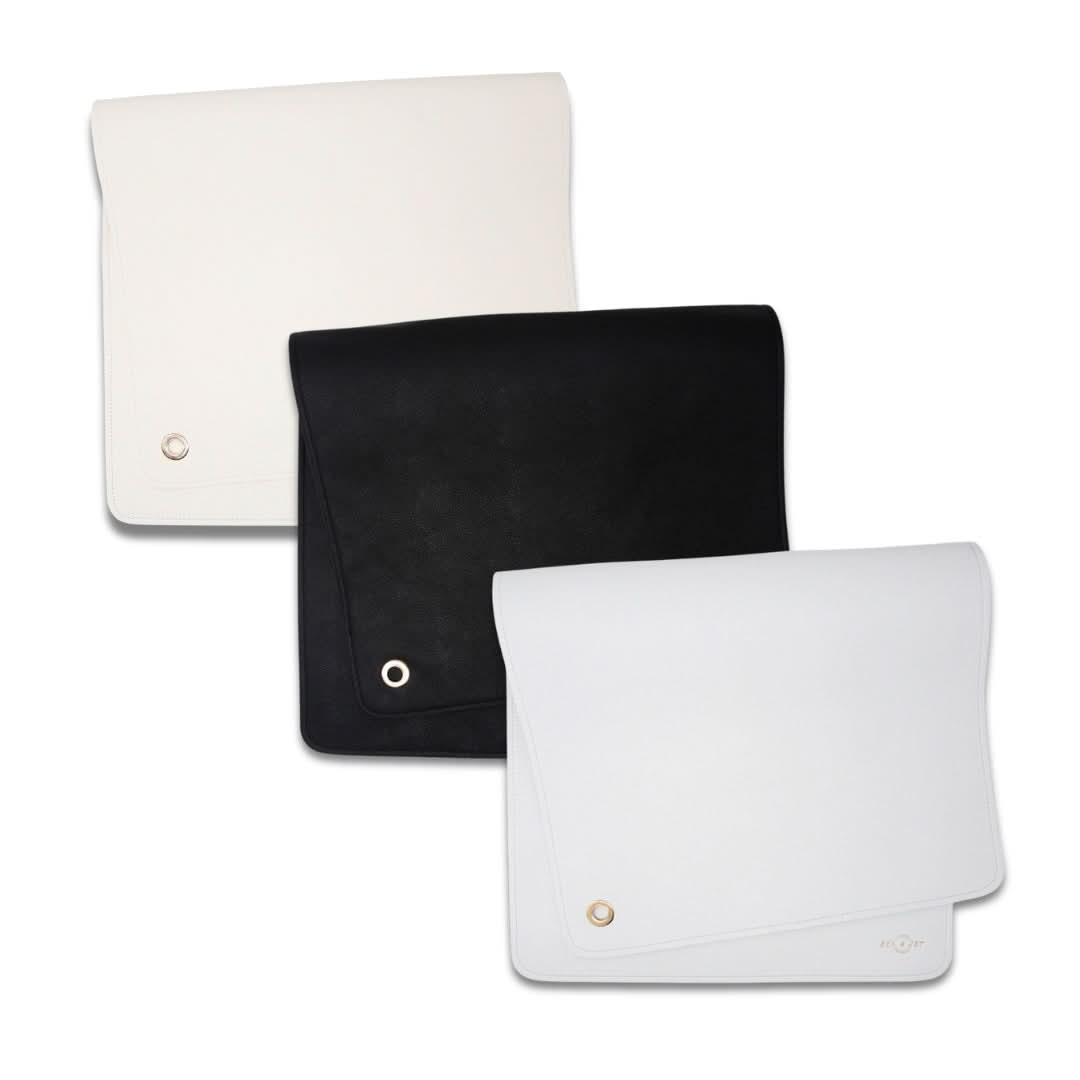 Vegan Leather Baby Changing Mat | Black