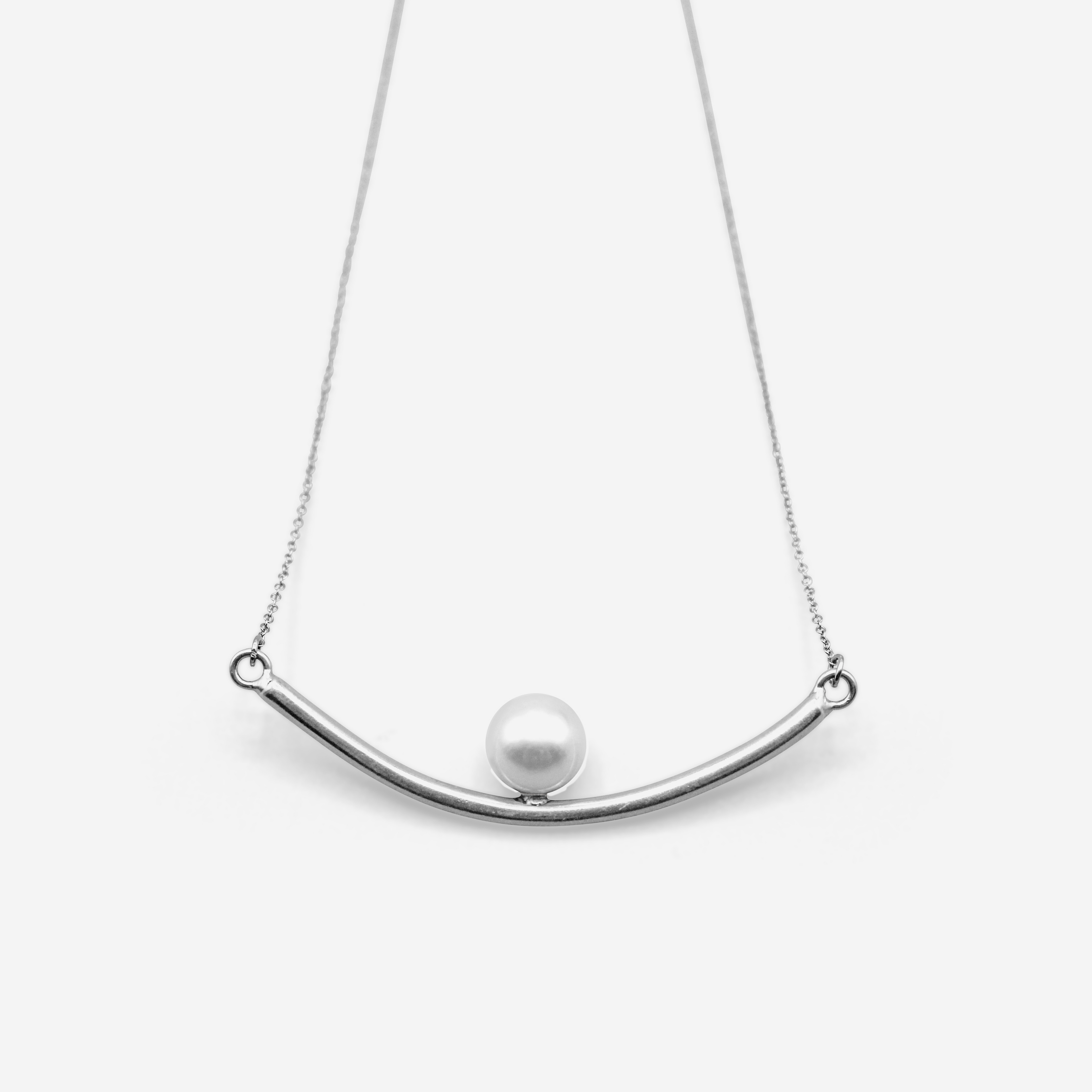 Minimalist Gold Tube Necklace | Everyday Fine Jewelry