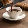 Origami Folded Porcelain Cup Set — Minimalist Tea & Coffee Collection
