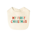 graphic bib | my first christmas