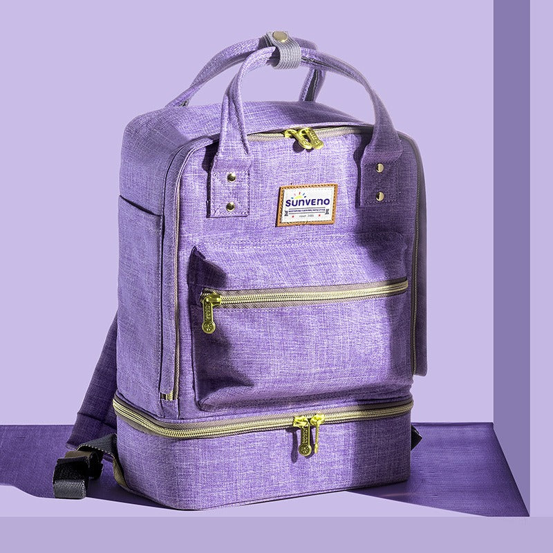 Double Layer Breast Milk Cooler Bag & Nursing Backpack
