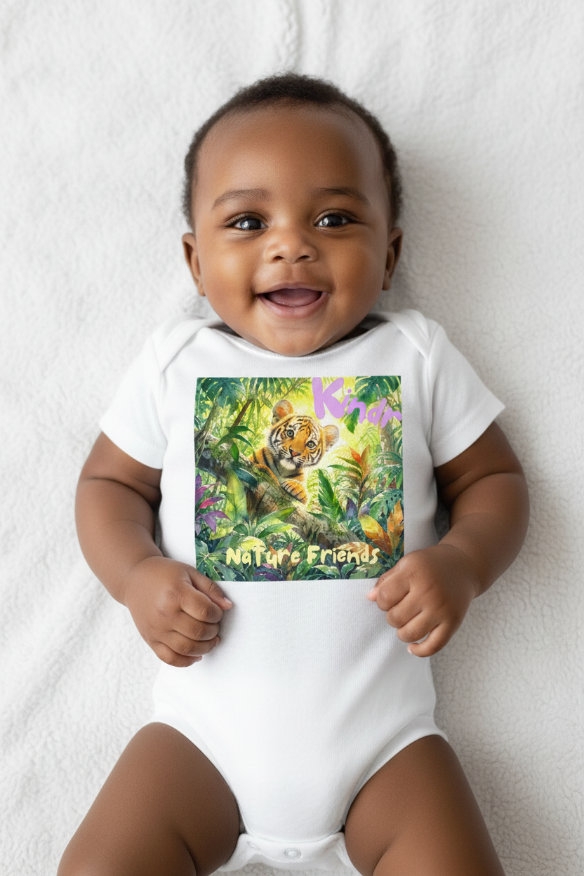 Kindr - Nature Friends - Onesie - Baby Tiger - In the Wild