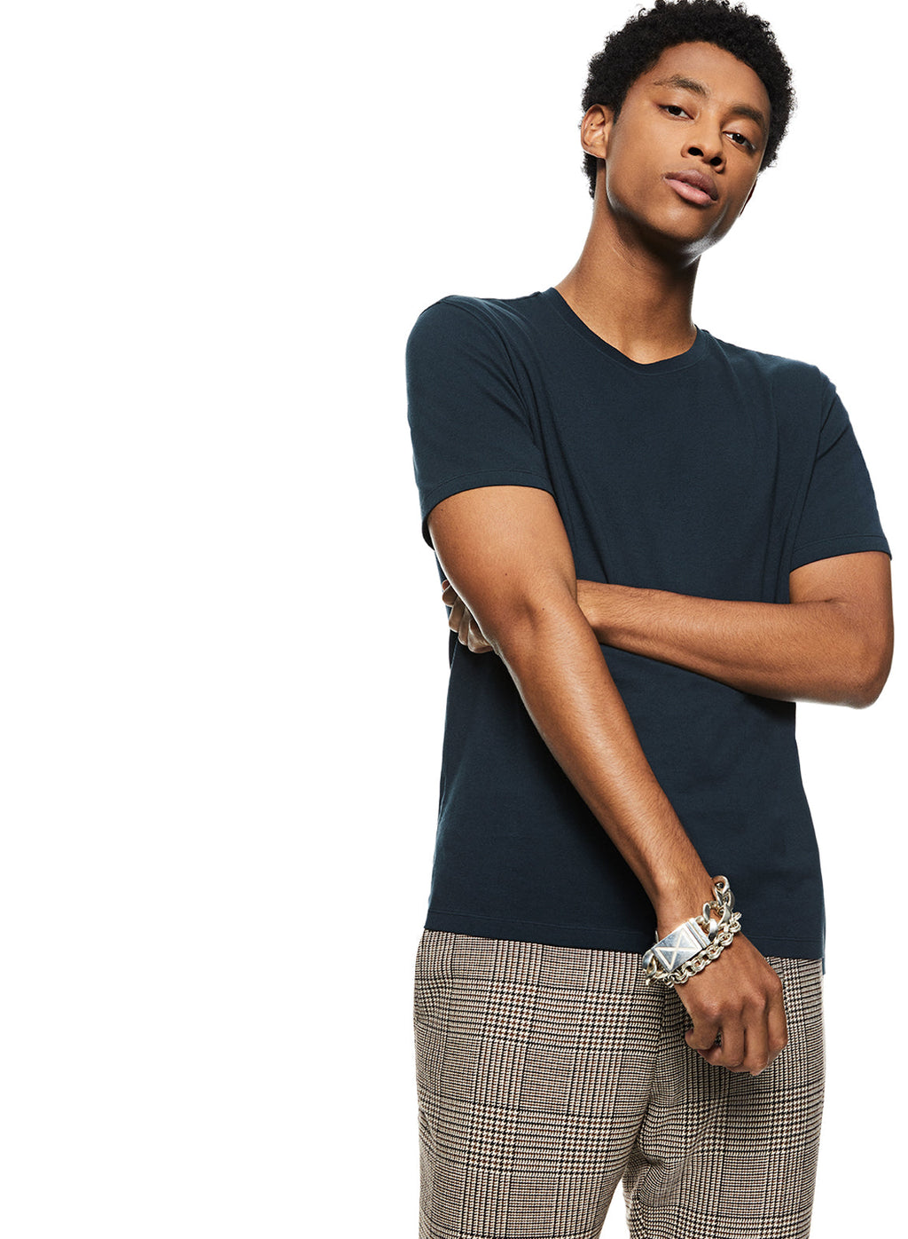 Cotton-Jersey Tee (Marine Blue)