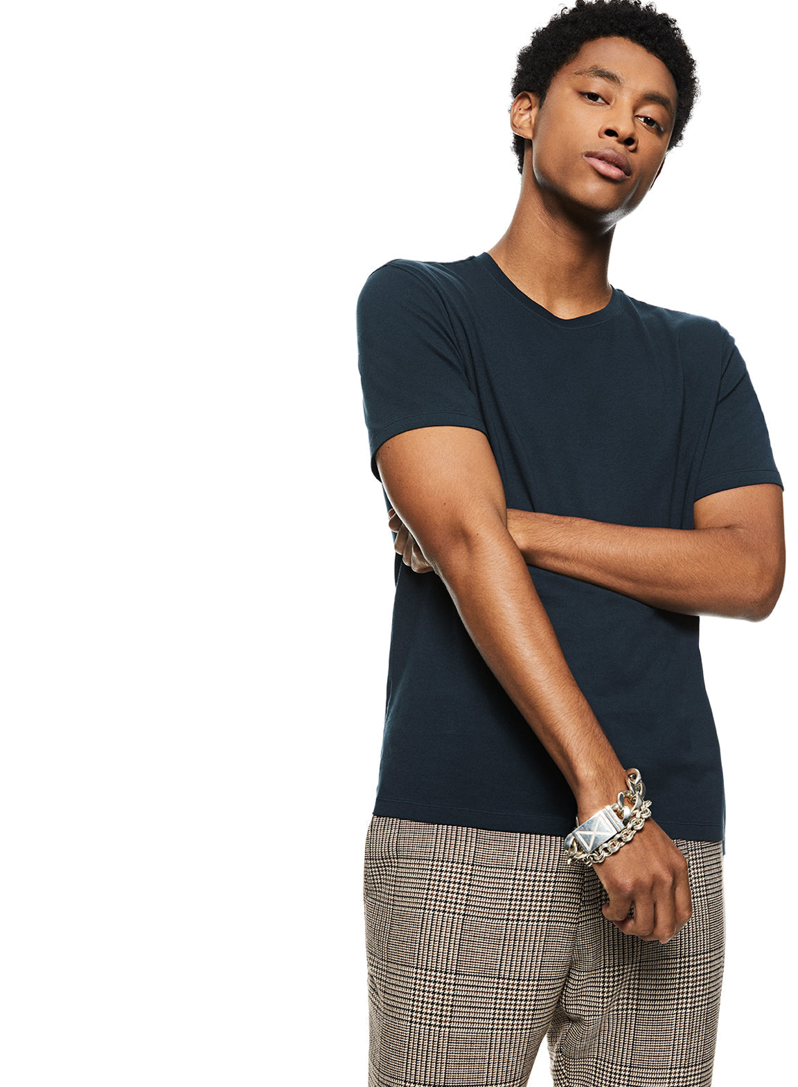 Cotton-Jersey Tee (Marine Blue)