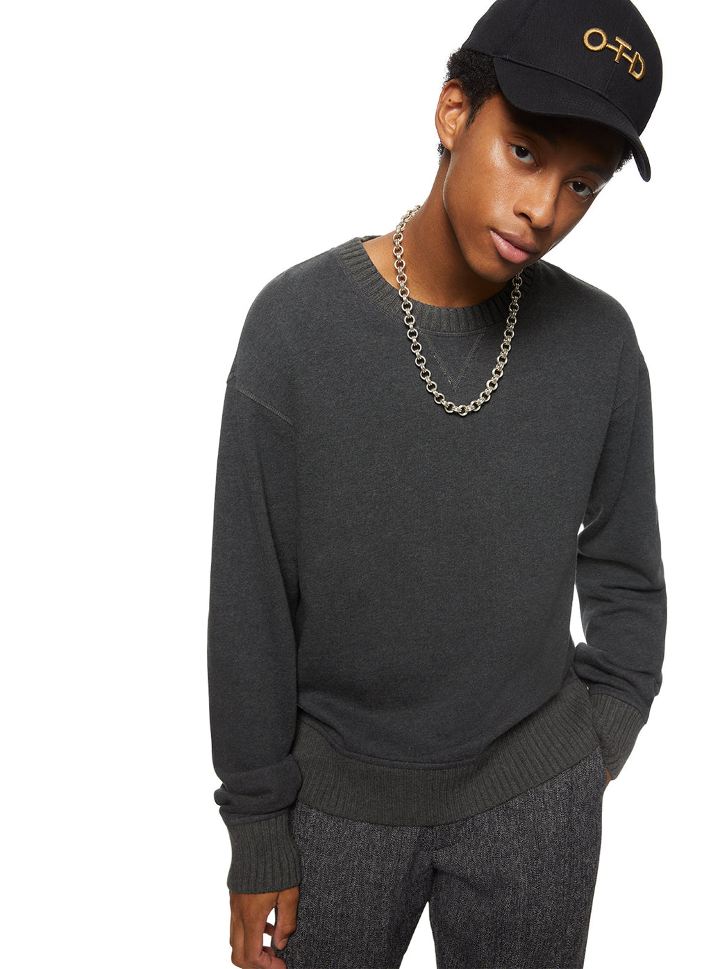 French Terry Sweatshirt (Charcoal Heather)