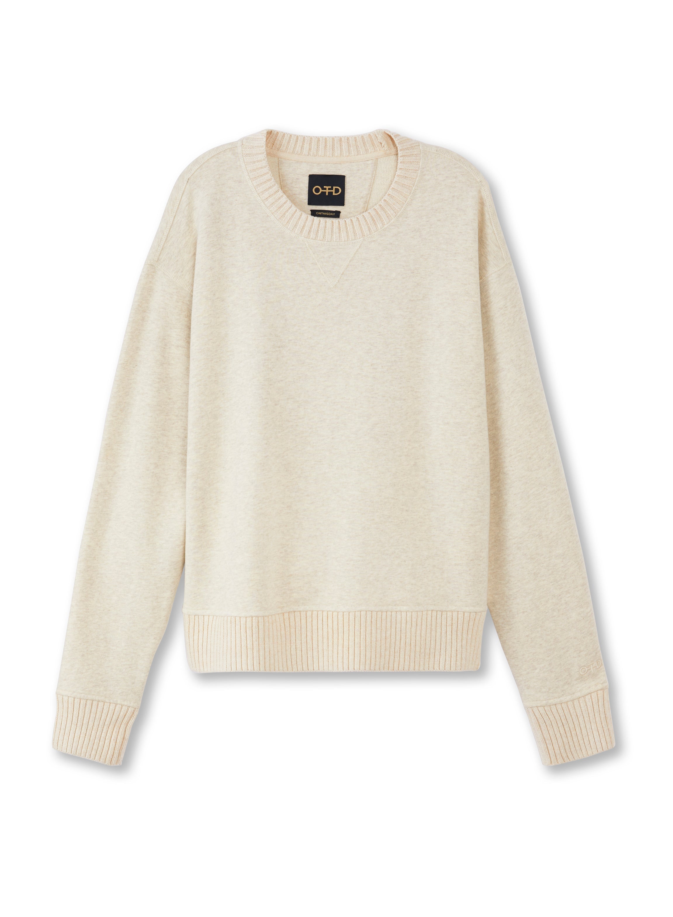 French Terry Sweatshirt (Oatmeal Melange)