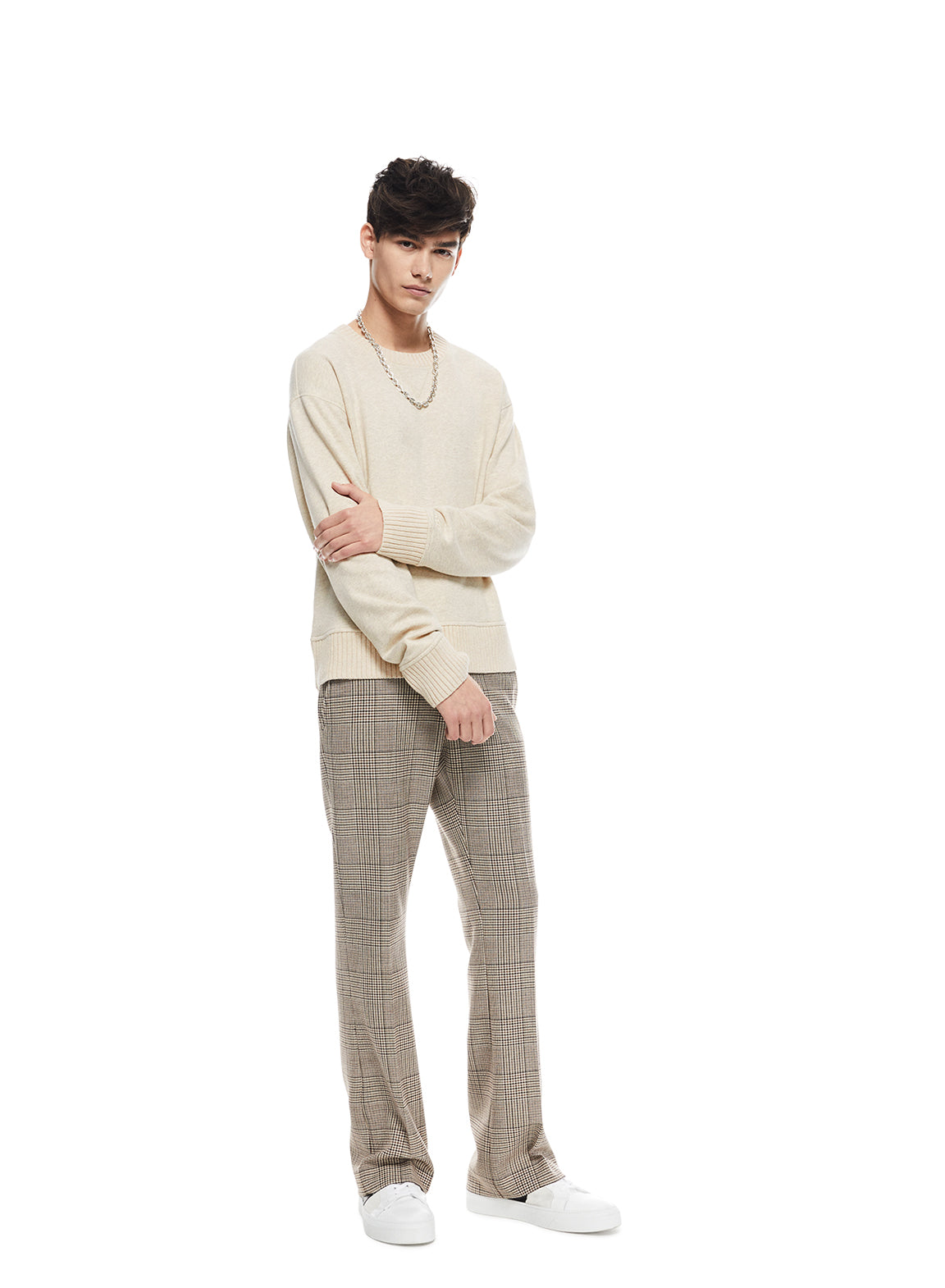 French Terry Sweatshirt (Oatmeal Melange)