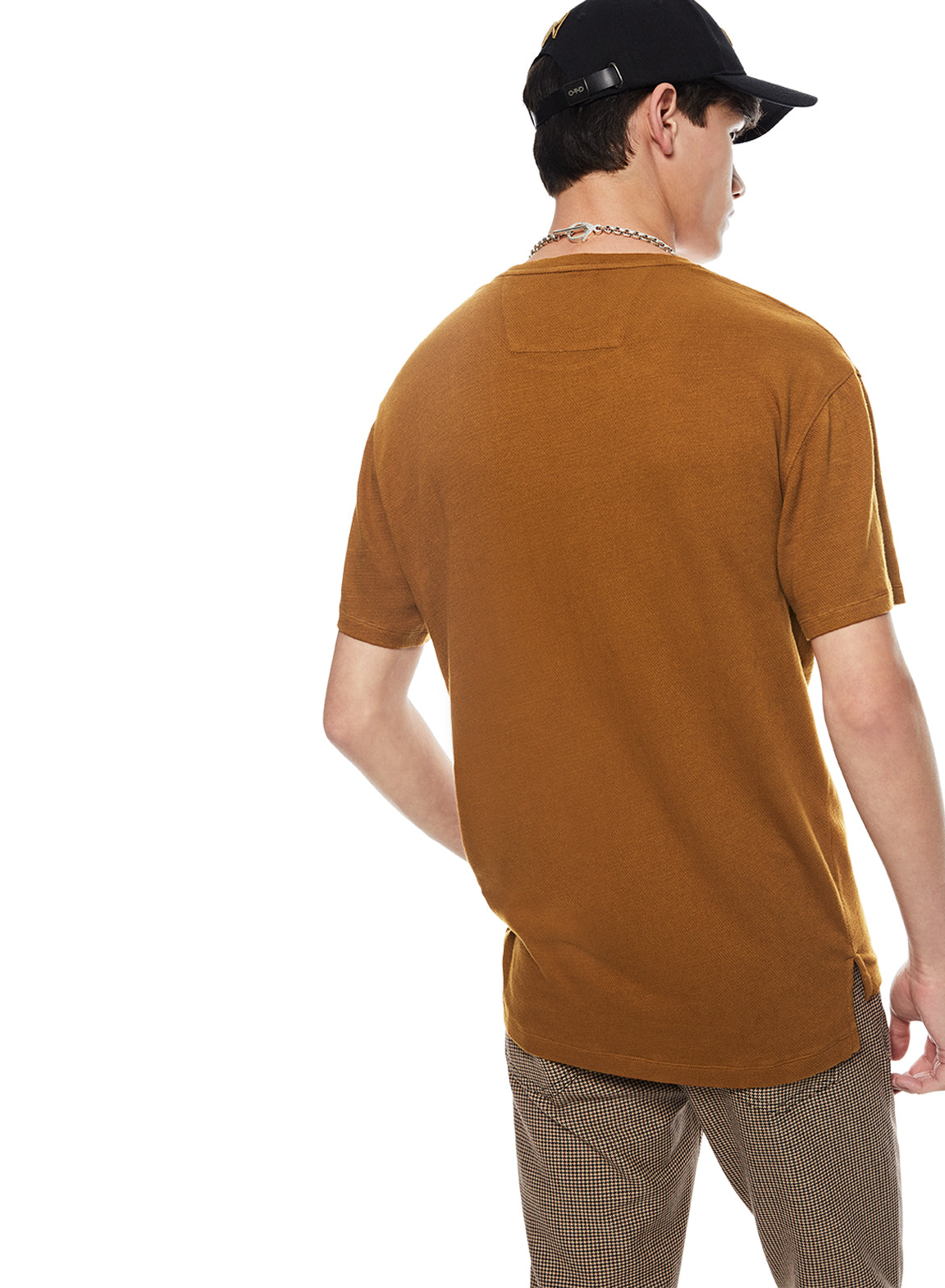 Crewneck Knit Tee (Copper)