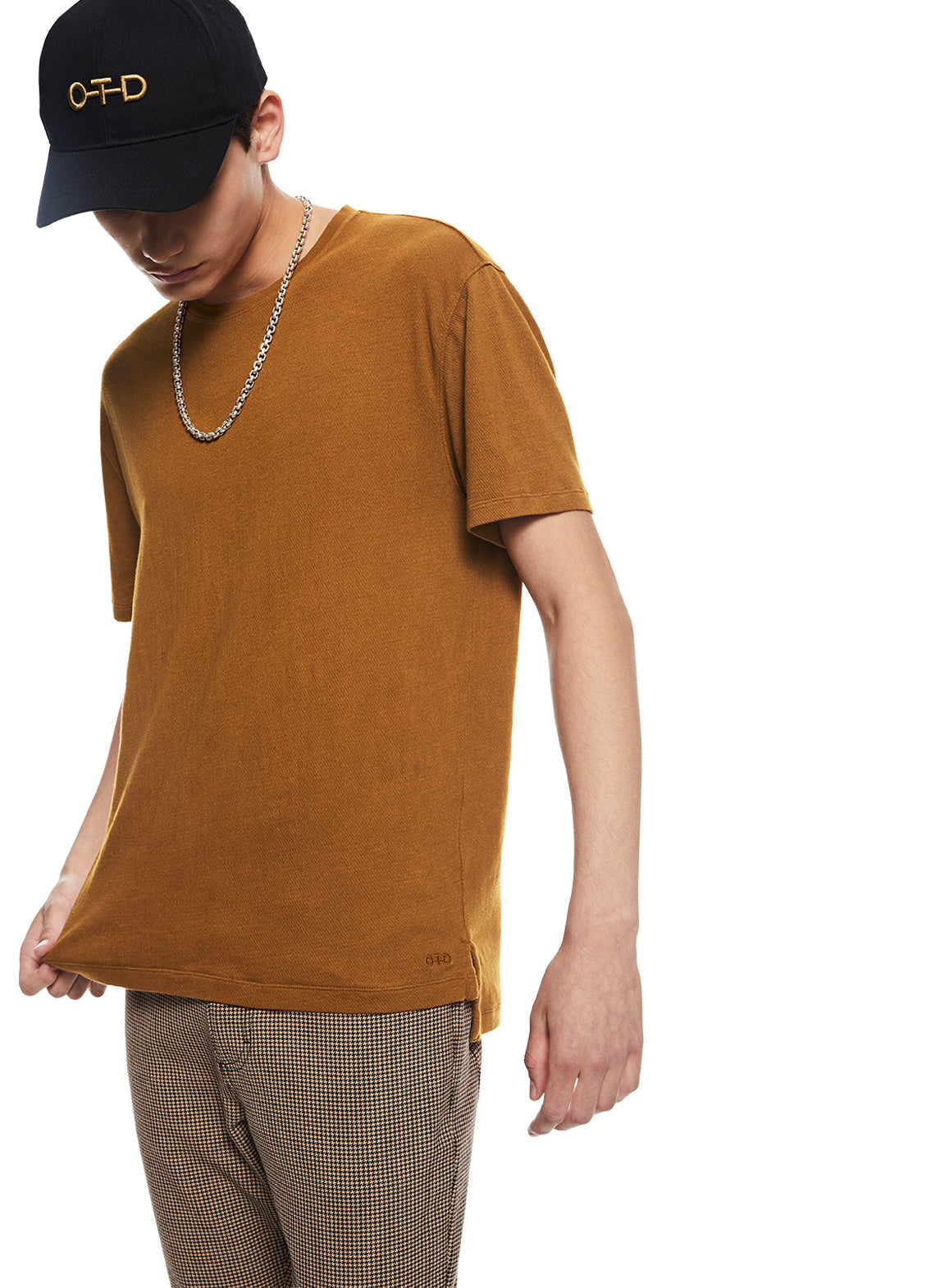 Crewneck Knit Tee (Copper)