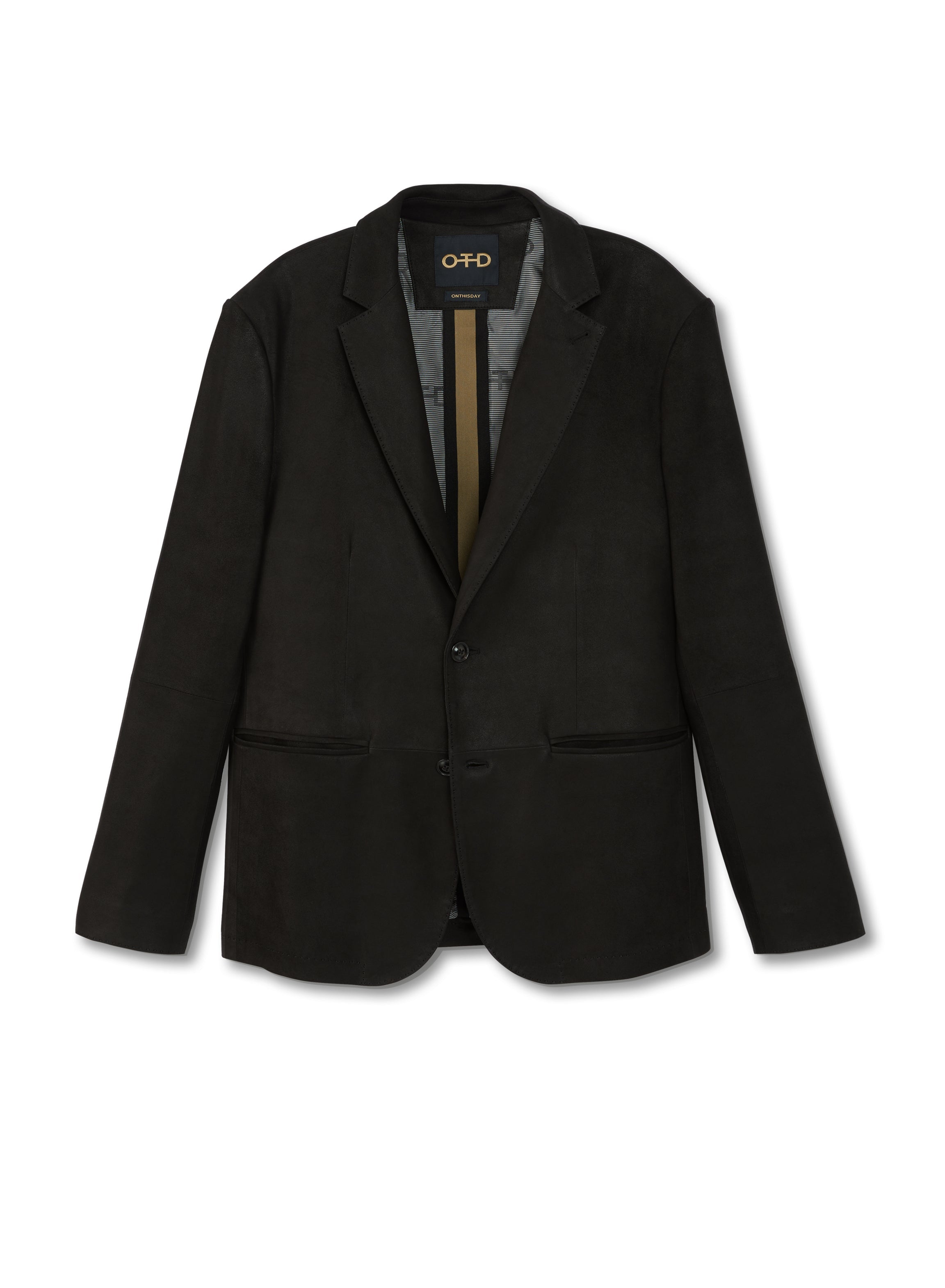 Waxed Suede Blazer