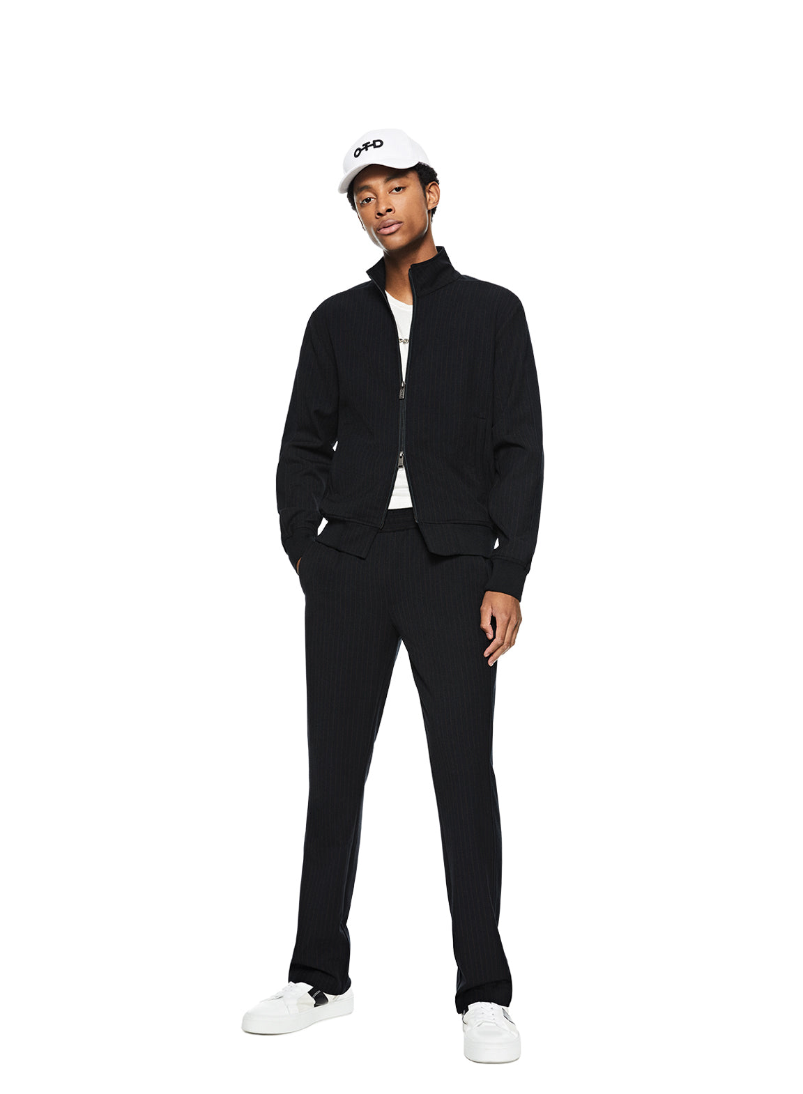 Easy Fit Pinstripe Track Pant
