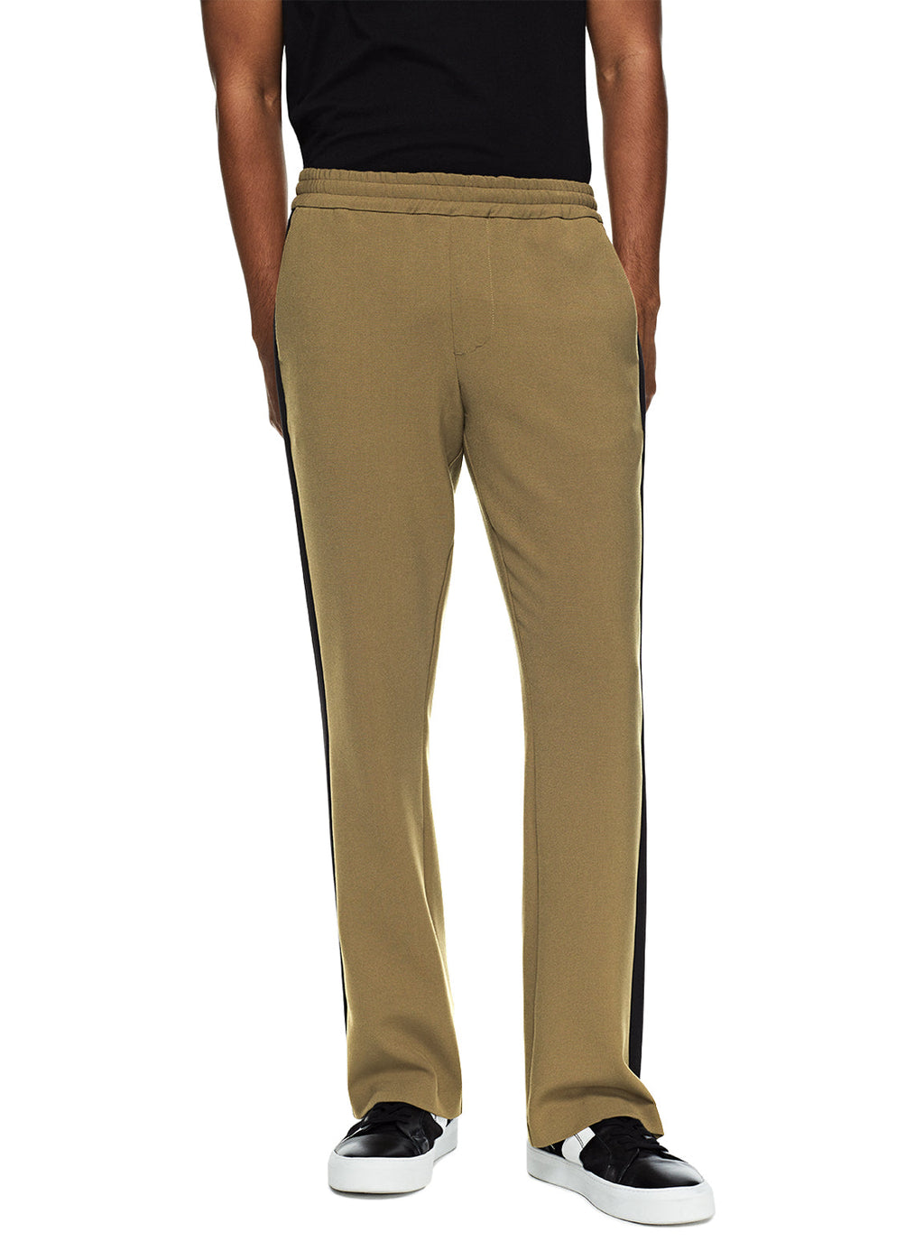Flare Leg Track Pant (Khaki)