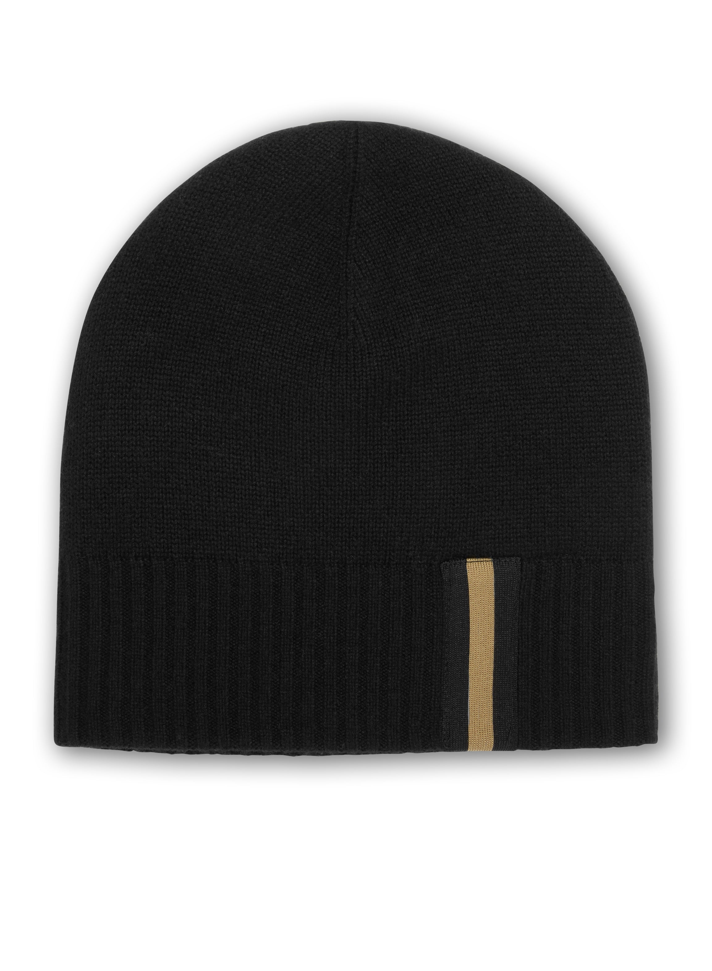 Cashmere Blend Beanie (Black)
