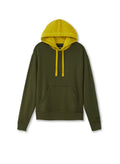 Colorblocked Hoodie (Dark Olive)