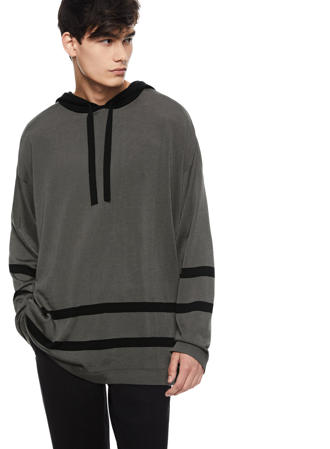 Oversized Hockey Sweater (Grey)