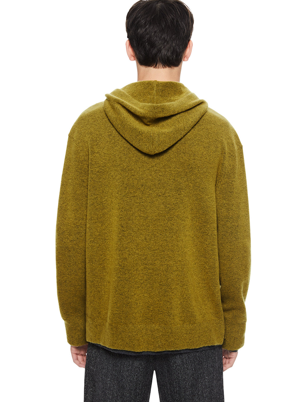 Merino Wool Hoodie Sweater (Green Envy)
