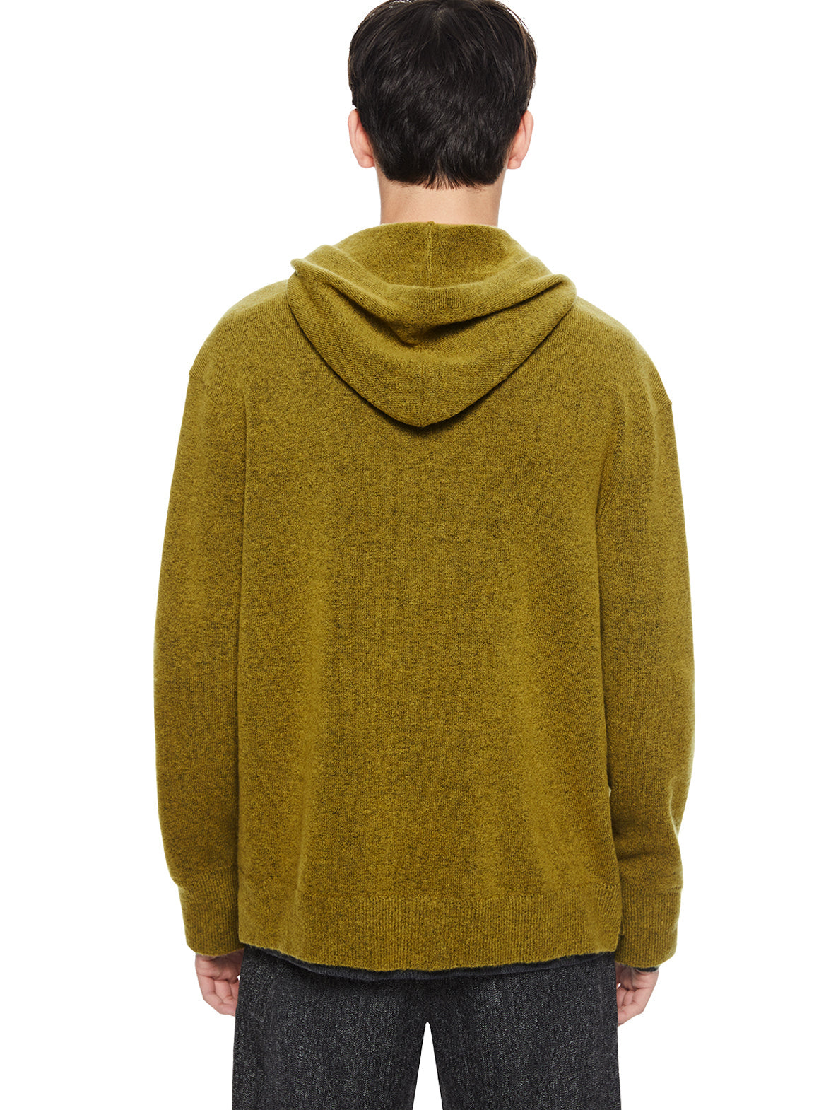 Merino Wool Hoodie Sweater (Green Envy)