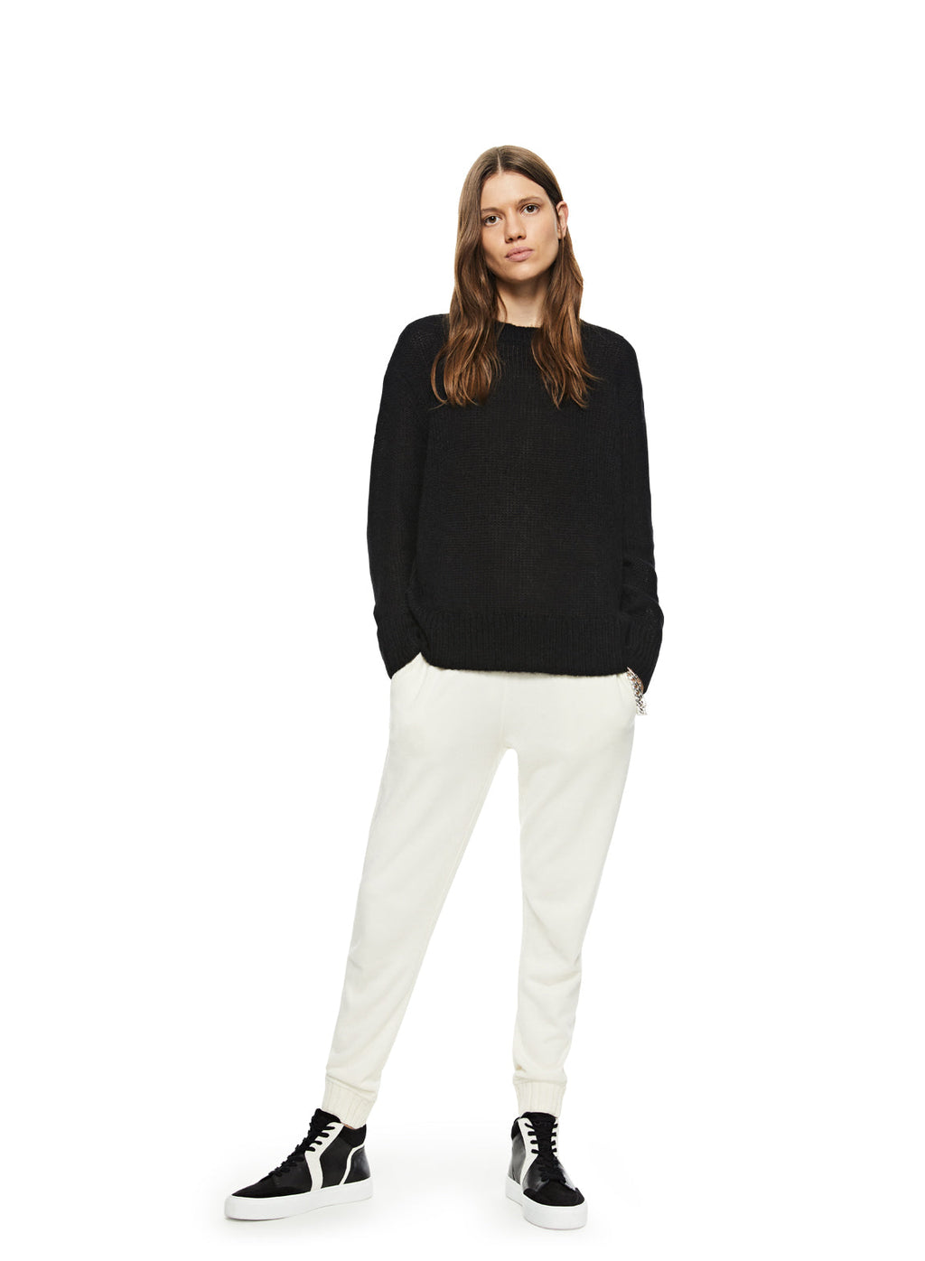 Alpaca Blend Sweater (Black)