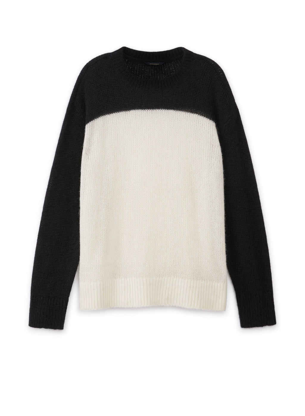 Alpaca Blend Colorblocked Sweater