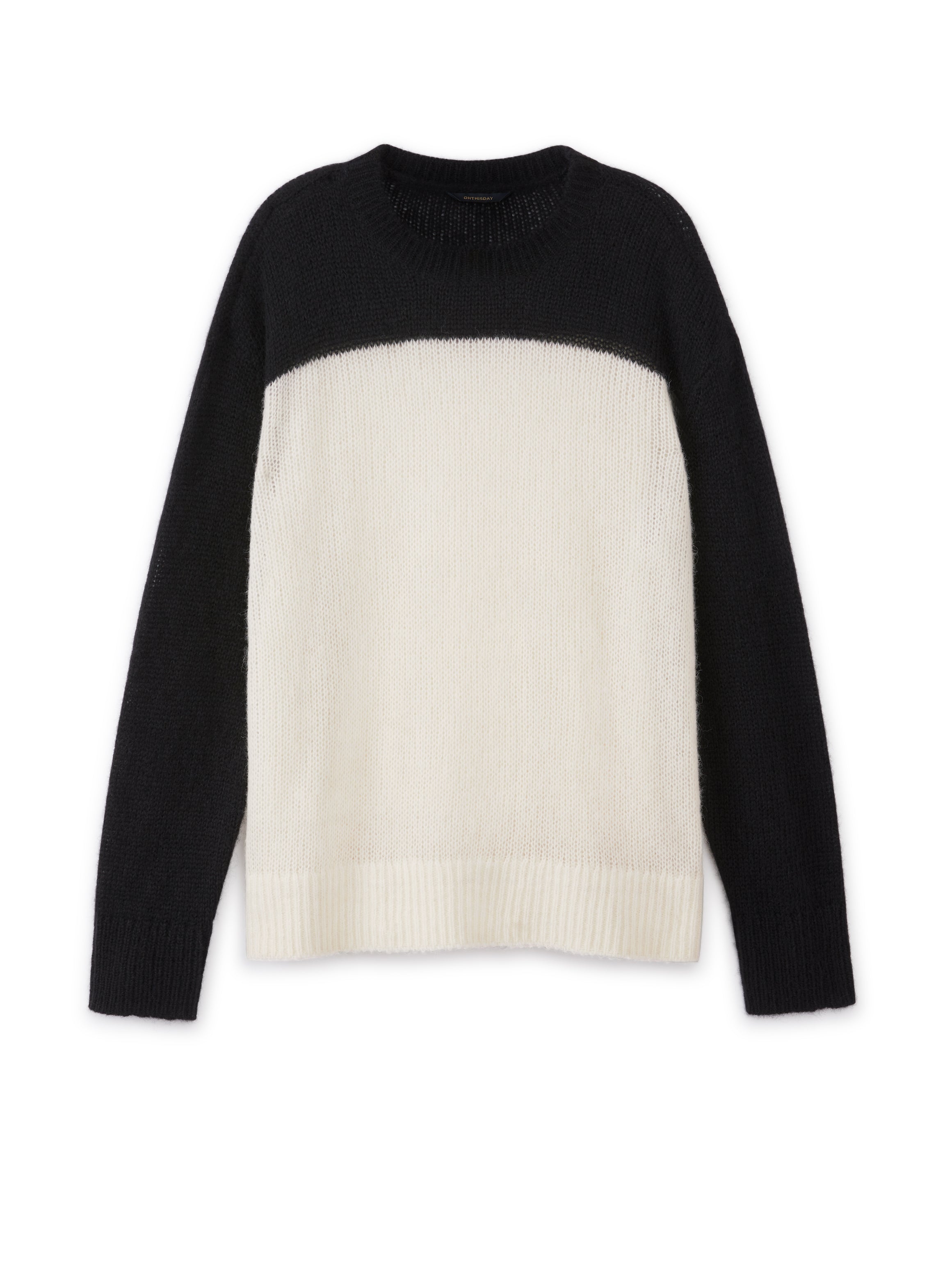 Alpaca Blend Colorblocked Sweater