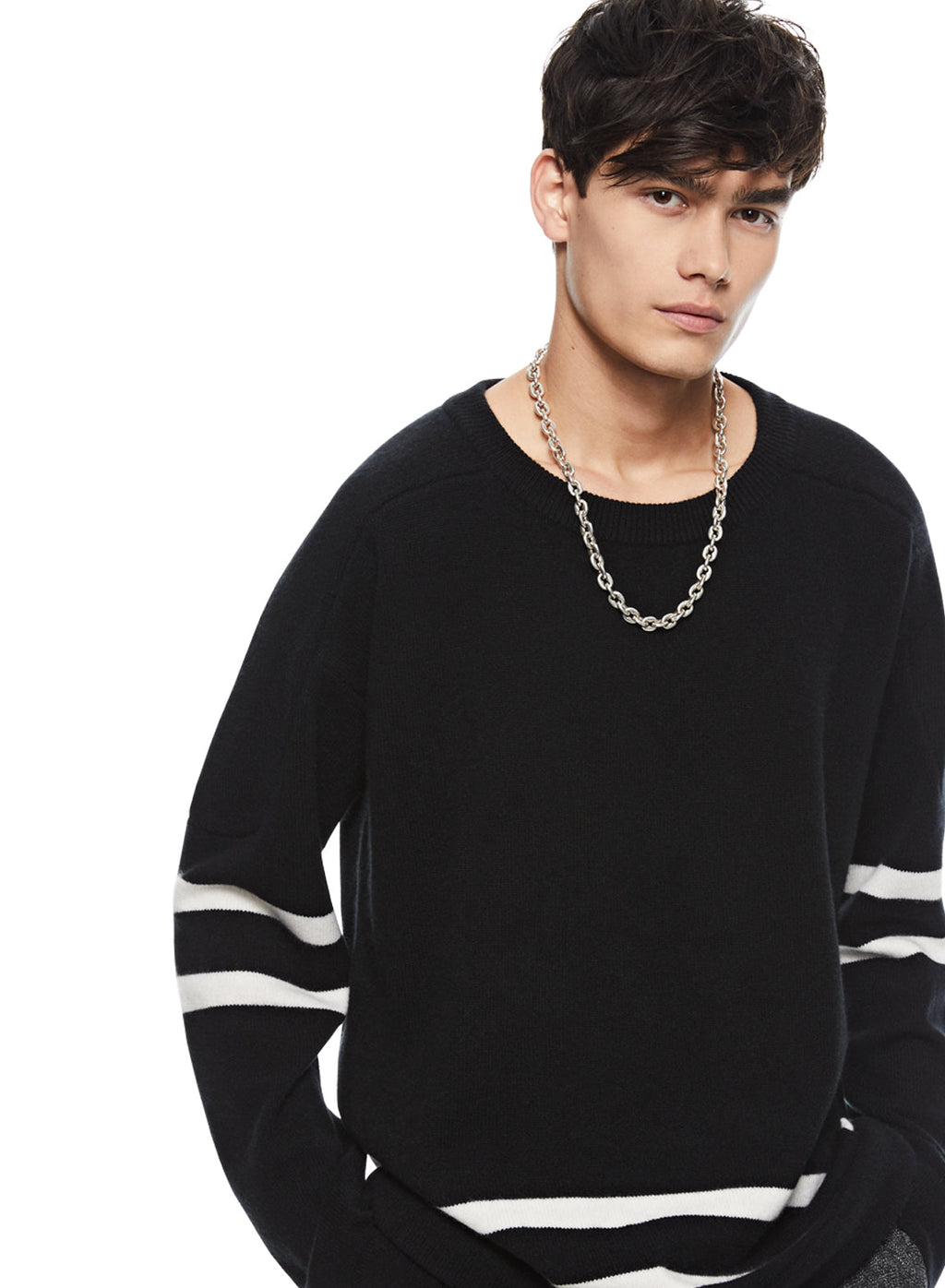 Cashmere-Blend Hockey Sweater
