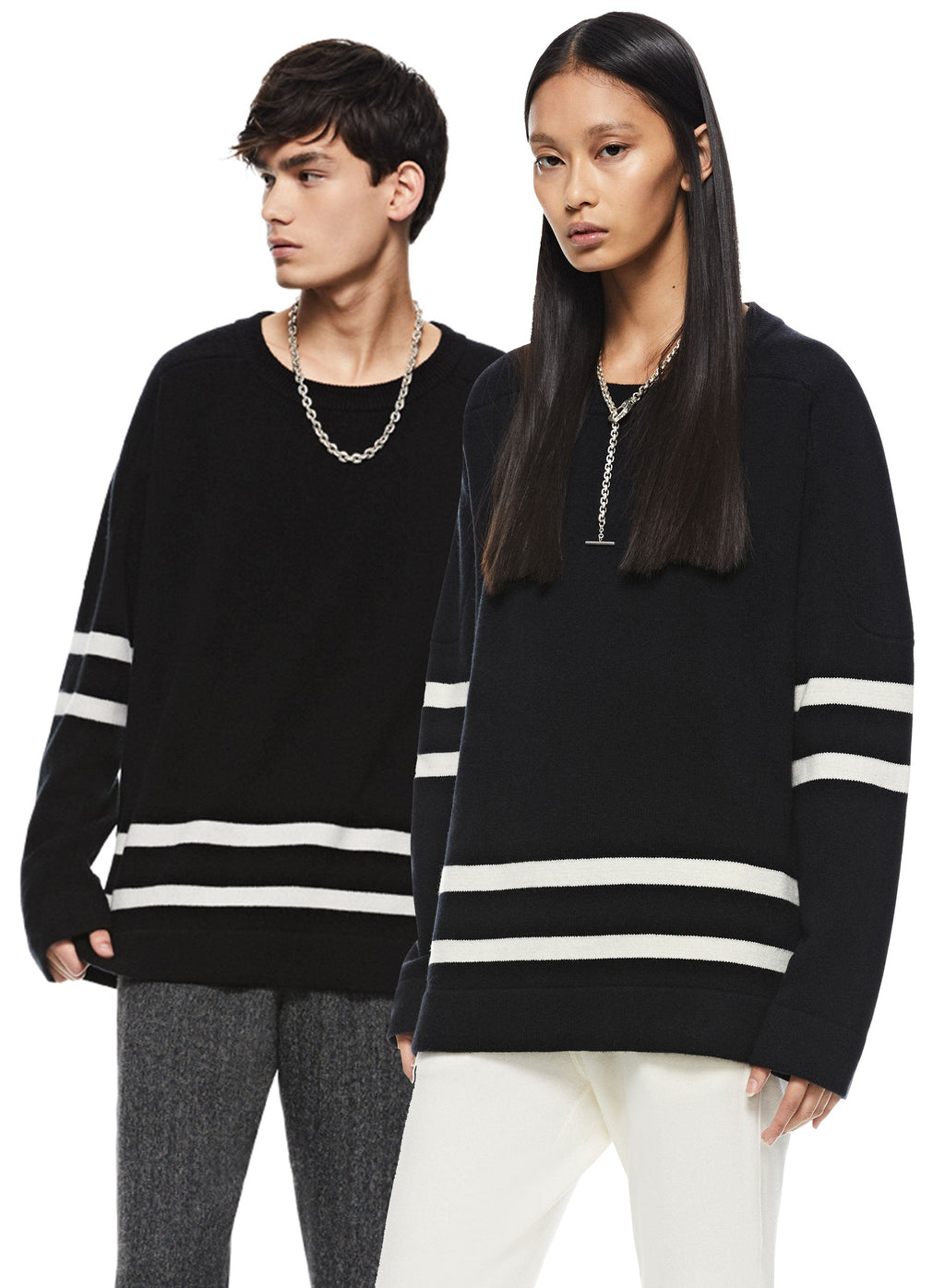 Cashmere-Blend Hockey Sweater