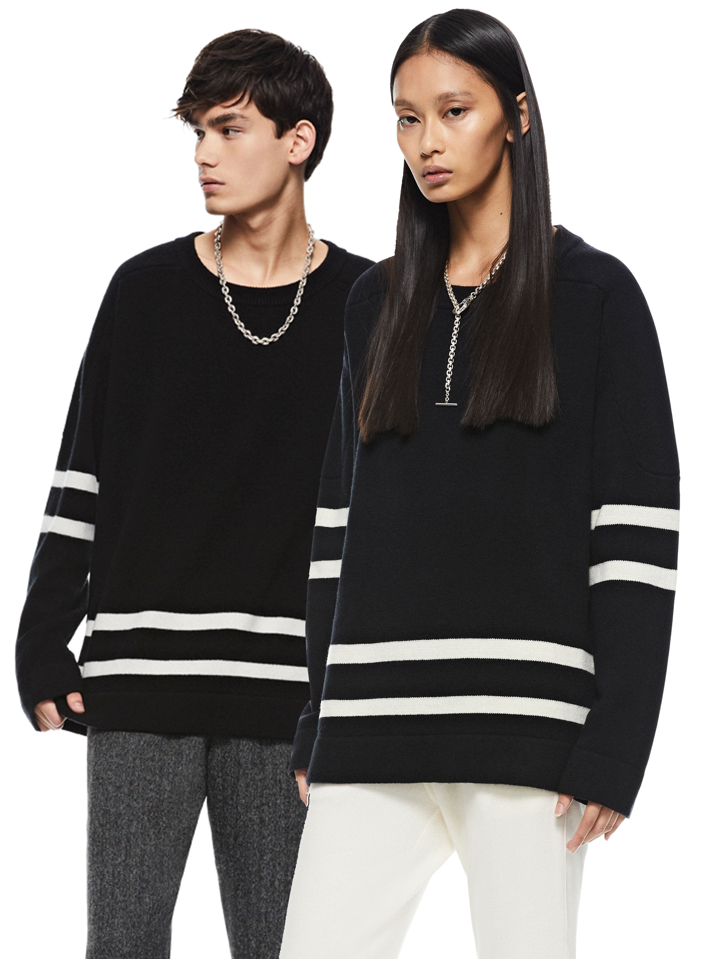 Cashmere-Blend Hockey Sweater