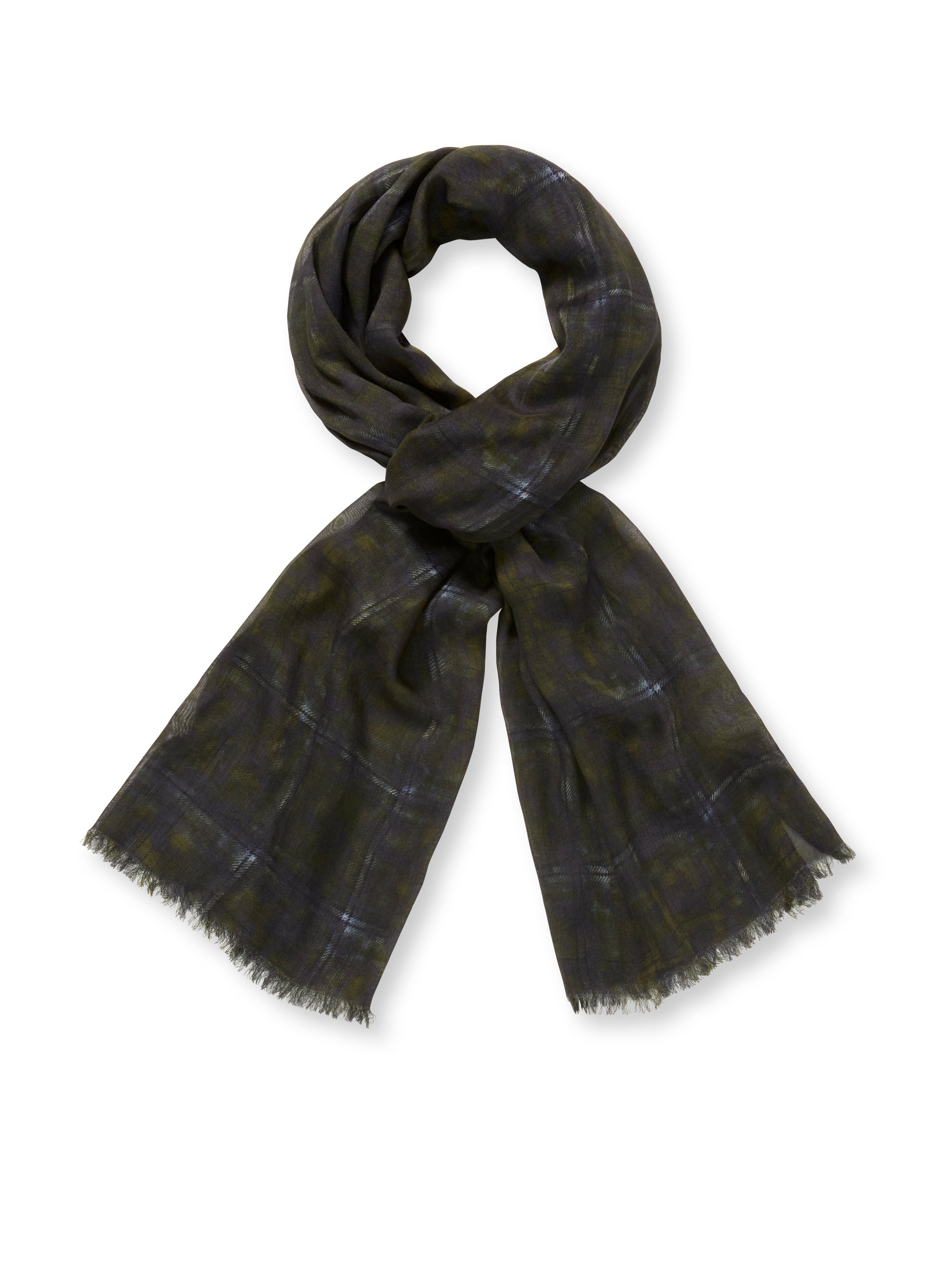 Tie-Dye Modal Scarf (Olive Multi)