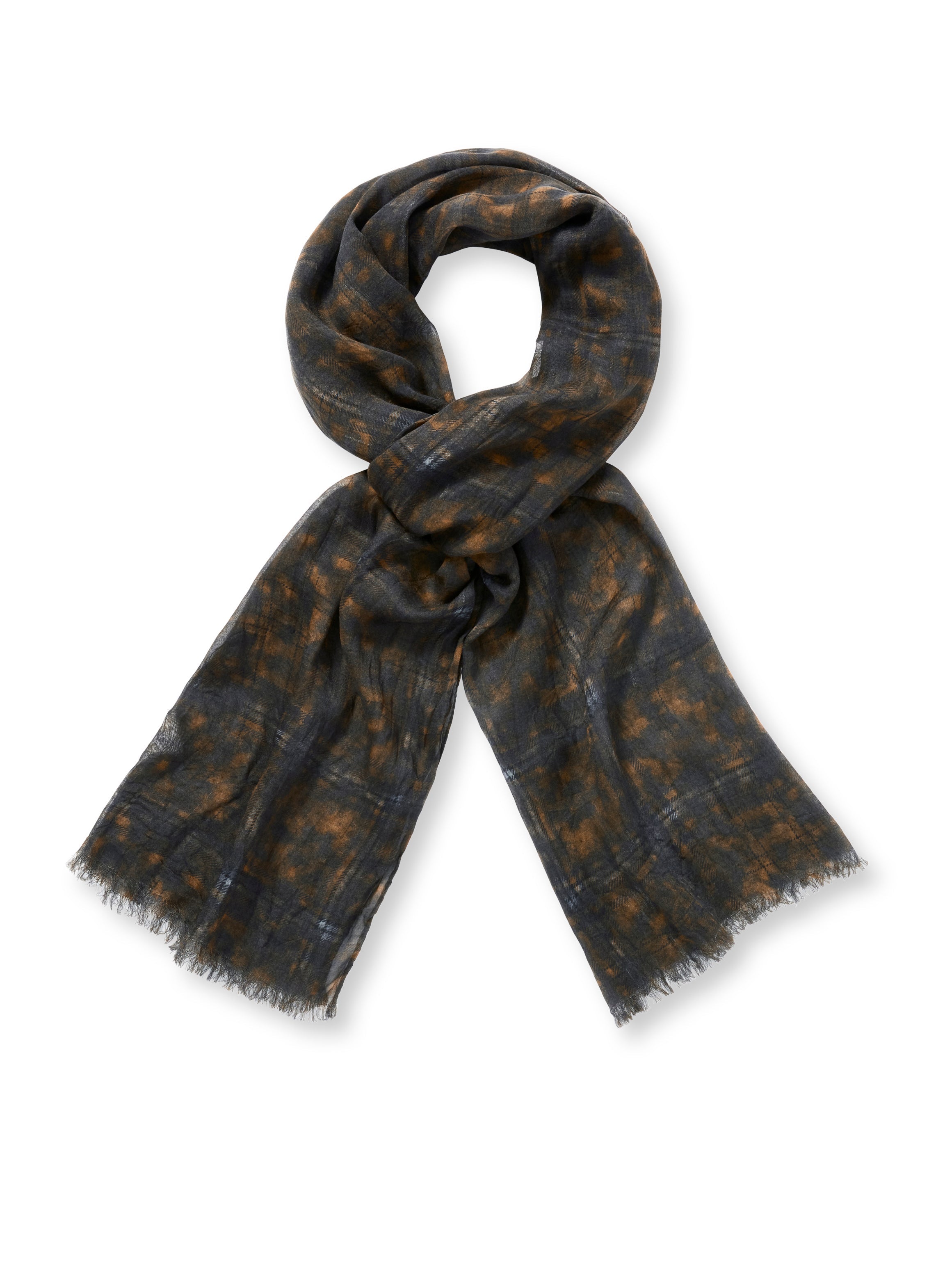 Tie-Dye Modal Scarf (Multi Navy)