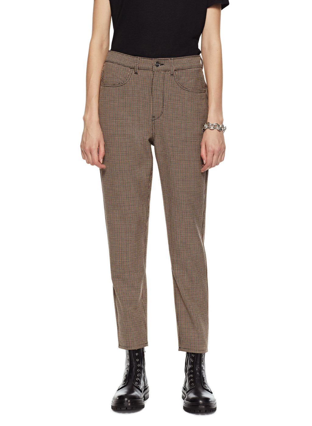 Tapered Plaid Pant (Khaki Multi)