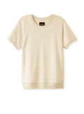 Short Sleeve French Terry Sweatshirt (Ivory)