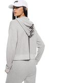 Cropped Zip Hoodie (Light Grey Heather)
