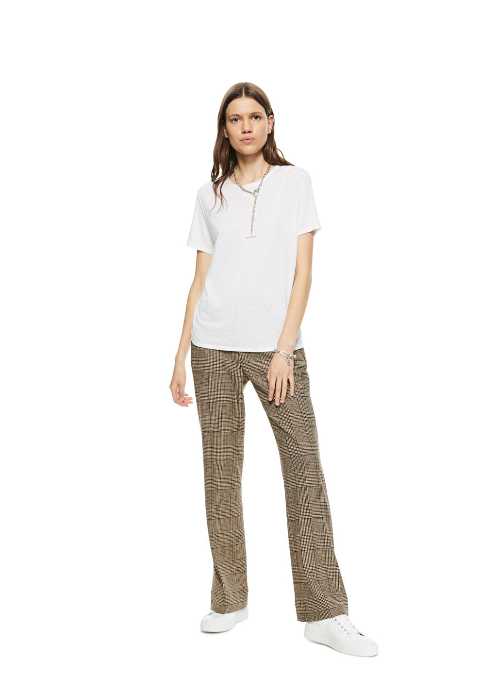 Linen-Blend Tee (Ivory)