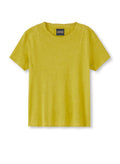 Linen-Blend Tee (Green Envy)