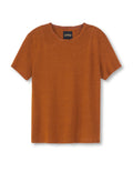 Linen-Blend Tee (Copper)