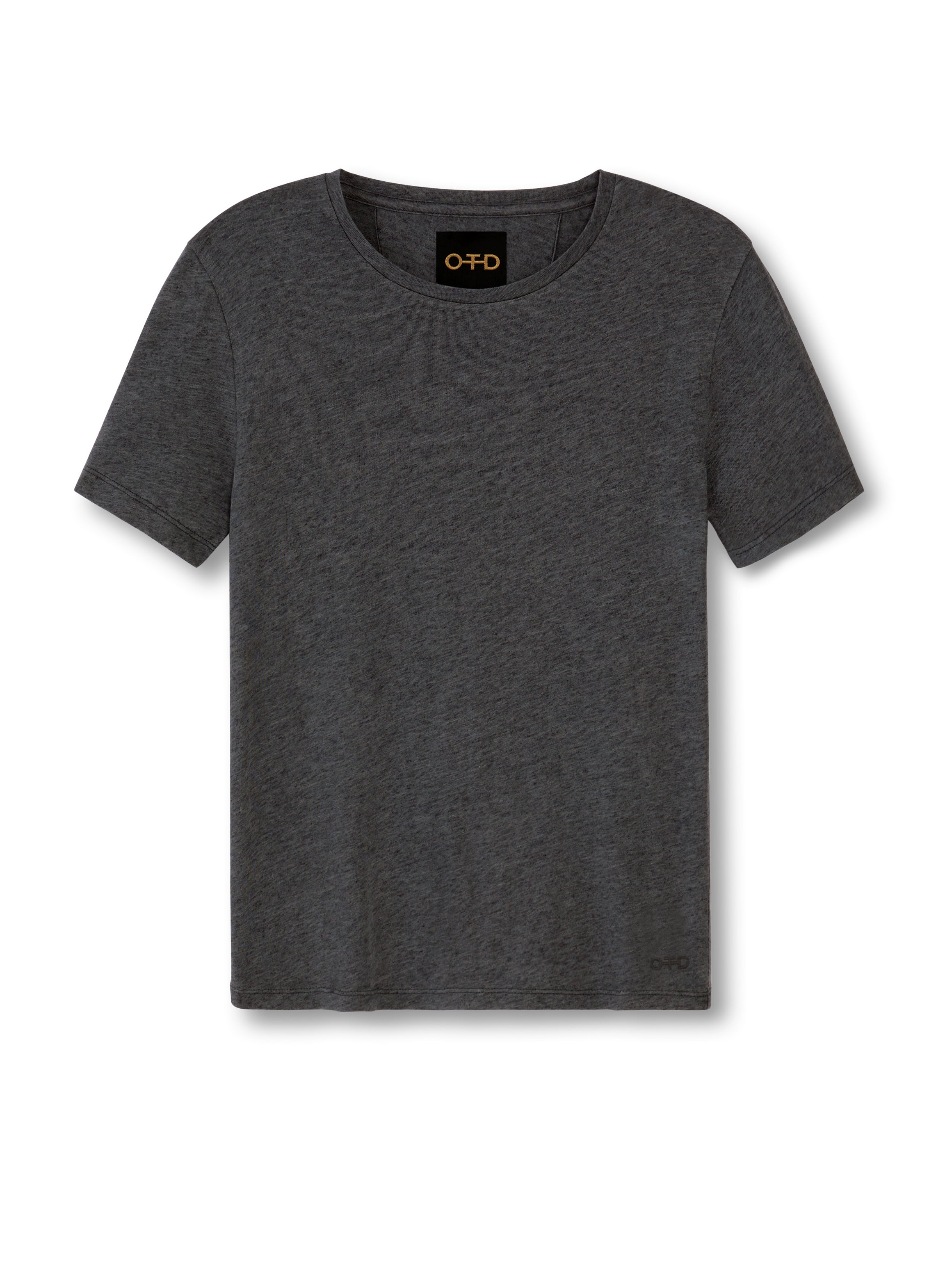 Shrunken Crewneck Tee (Charcoal Heather)