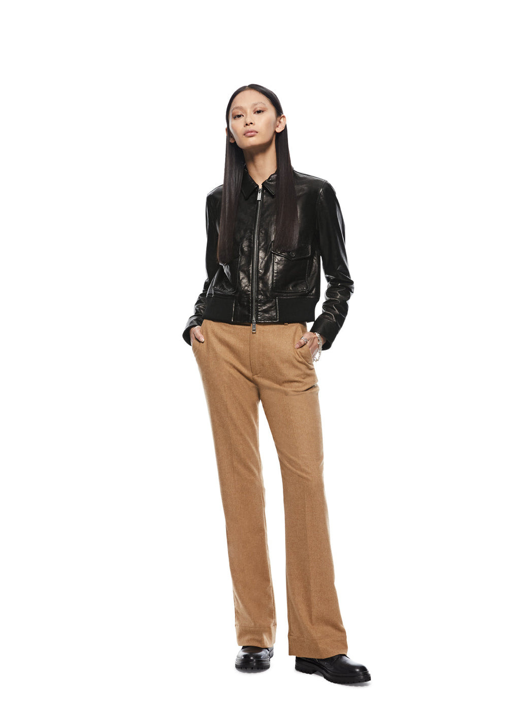 Leather Aviator Jacket