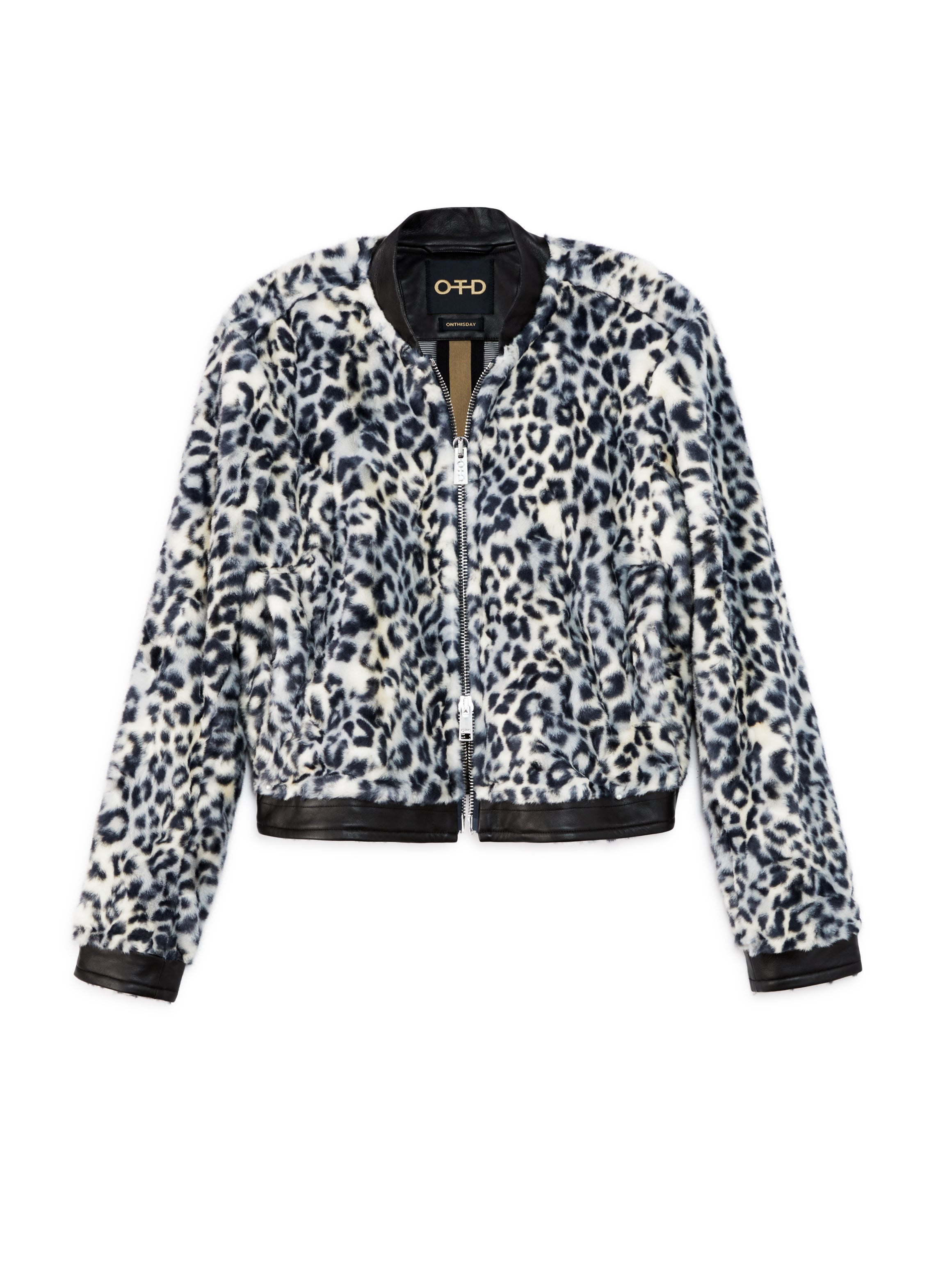 Animal Print Faux Fur Jacket