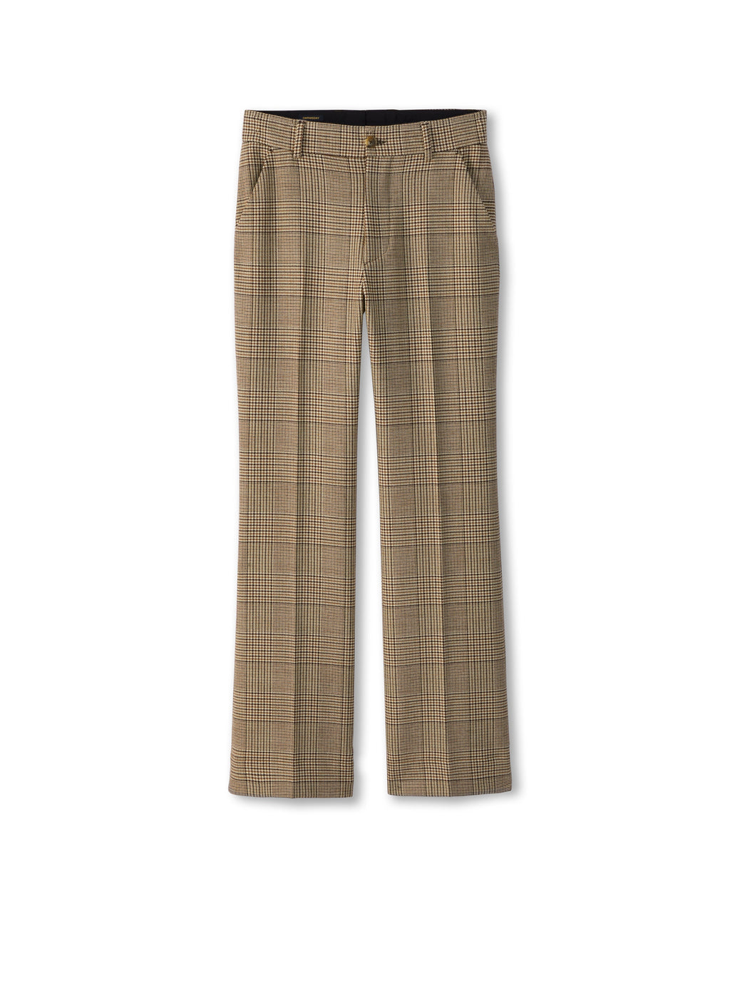Glen Plaid Flare Leg Pant