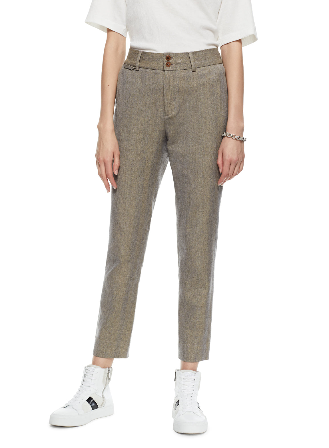 Tapered Shadow Stripe Pant (Sandstone)