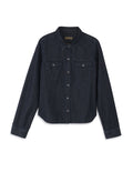 Shrunken Chambray Shirt (Dark Indigo)