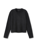 Cashmere-Blend Crewneck Sweater (Black)
