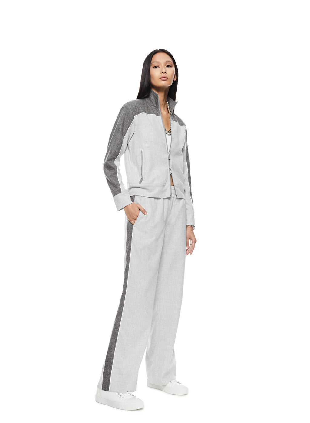 Two-Tone Track Jacket