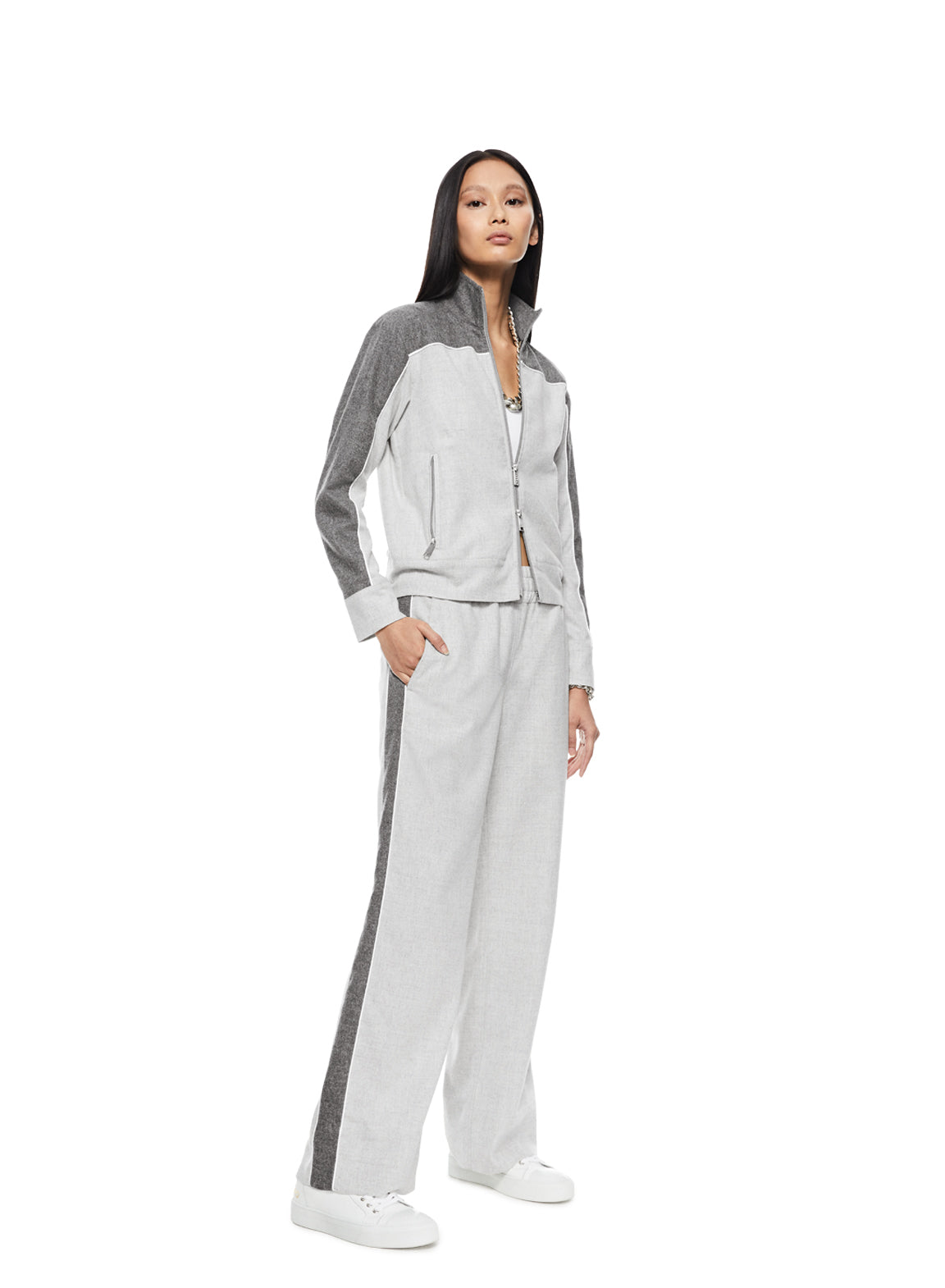 Two-Tone Track Jacket
