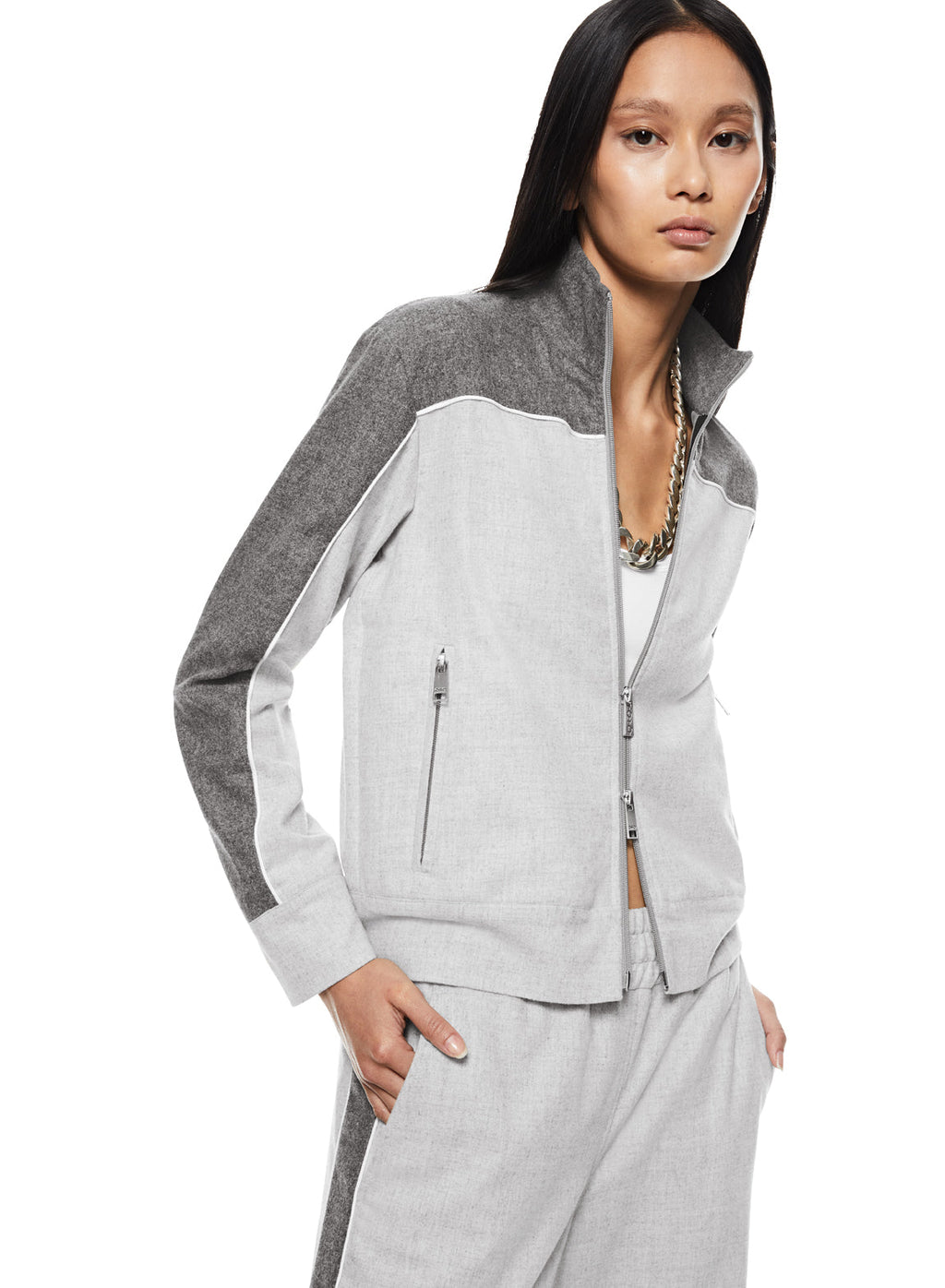 Two-Tone Track Jacket